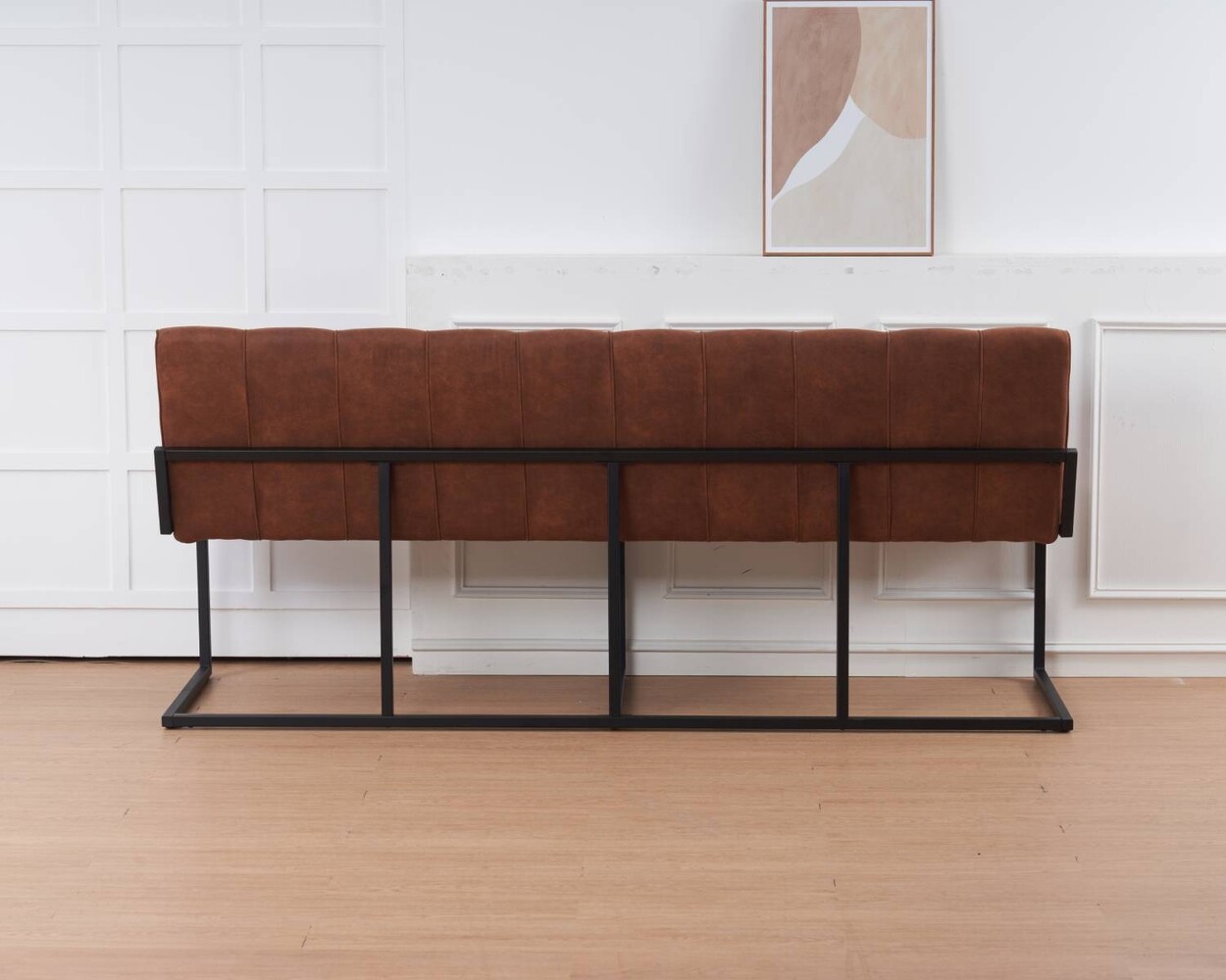 Eetkamerbank Vito 200cm cognac microvezel eetbank Eetkamerbank Vito 200cm cognac microvezel eetbank