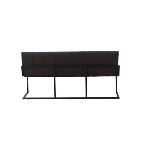 Lizzely Garden & Living Eetkamerbank Vito 200cm zwart microvezel eetbank