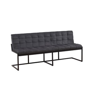 Lizzely Garden & Living Eetkamerbank Vito 200cm zwart microvezel