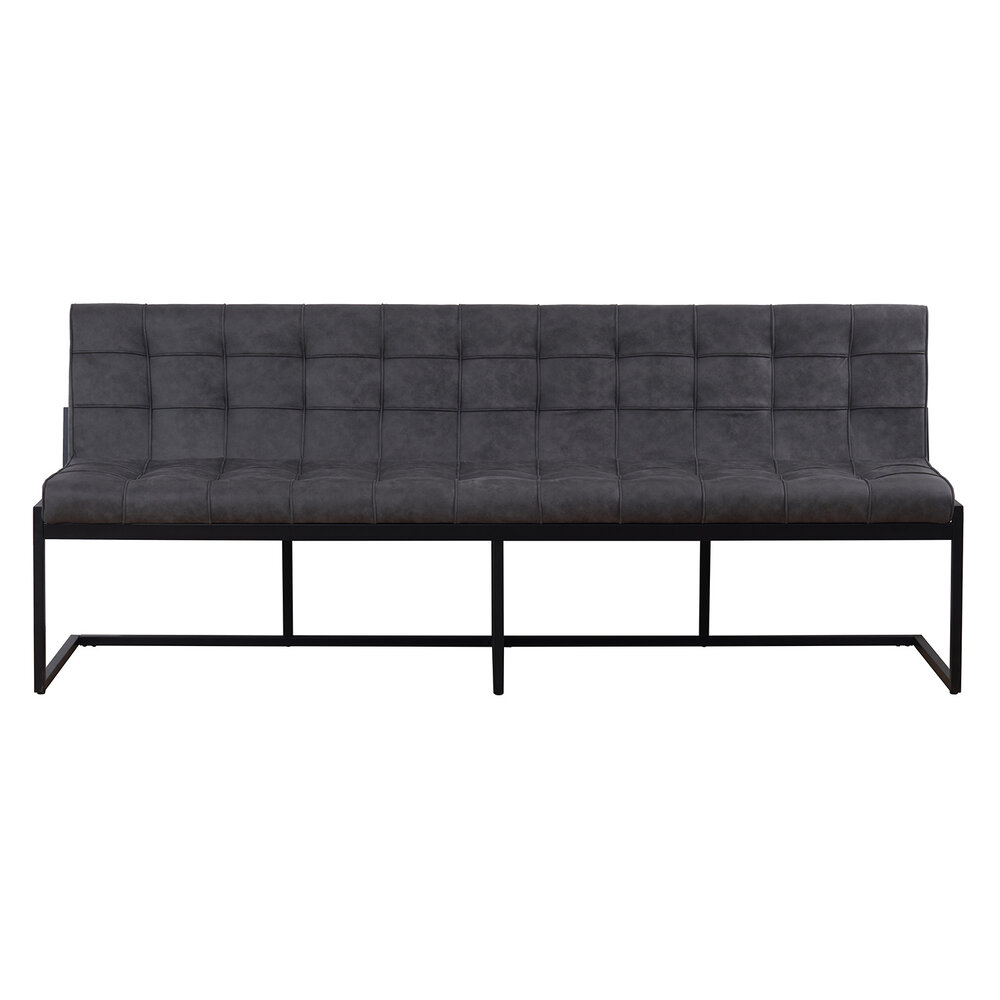 Eetkamerbank Vito 220cm antraciet microvezel eetbank Eetkamerbank Vito 220cm antraciet microvezel eetbank