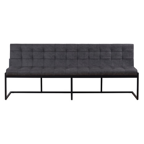 Lizzely Garden & Living Eetkamerbank Vito 220cm antraciet microvezel eetbank Lizzely Garden & Living Eetkamerbank Vito 220cm antraciet microvezel eetbank