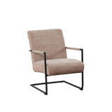 Lizzely Garden & Living Fauteuil met armleuningen Merlijn bruin chenille Lizzely Garden & Living Fauteuil met armleuningen Merlijn bruin chenille