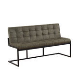 Lizzely Garden & Living Eetkamerbank Vito 160cm donkergroen microvezel Lizzely Garden & Living Eetkamerbank Vito 160cm donkergroen microvezel