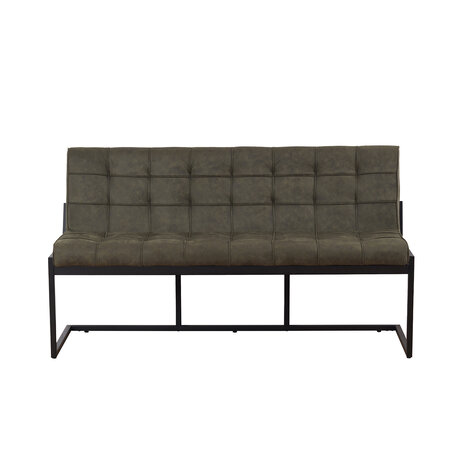 Lizzely Garden & Living Eetkamerbank 160cm Vito donkergroen microvezel eetbank Lizzely Garden & Living Eetkamerbank 160cm Vito donkergroen microvezel eetbank