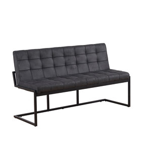 Lizzely Garden & Living Eetkamerbank Vito 160cm zwart microvezel Lizzely Garden & Living Eetkamerbank Vito 160cm zwart microvezel