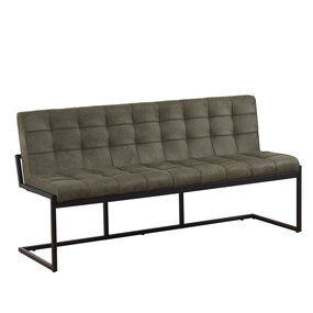 Lizzely Garden & Living Eetkamerbank Vito 180cm donkergroen microvezel Lizzely Garden & Living Eetkamerbank Vito 180cm donkergroen microvezel