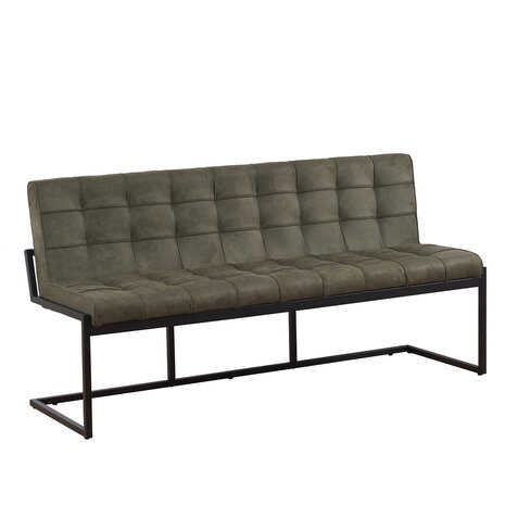 Lizzely Garden & Living Eetkamerbank 180cm Vito donkergroen microvezel eetbank Lizzely Garden & Living Eetkamerbank 180cm Vito donkergroen microvezel eetbank