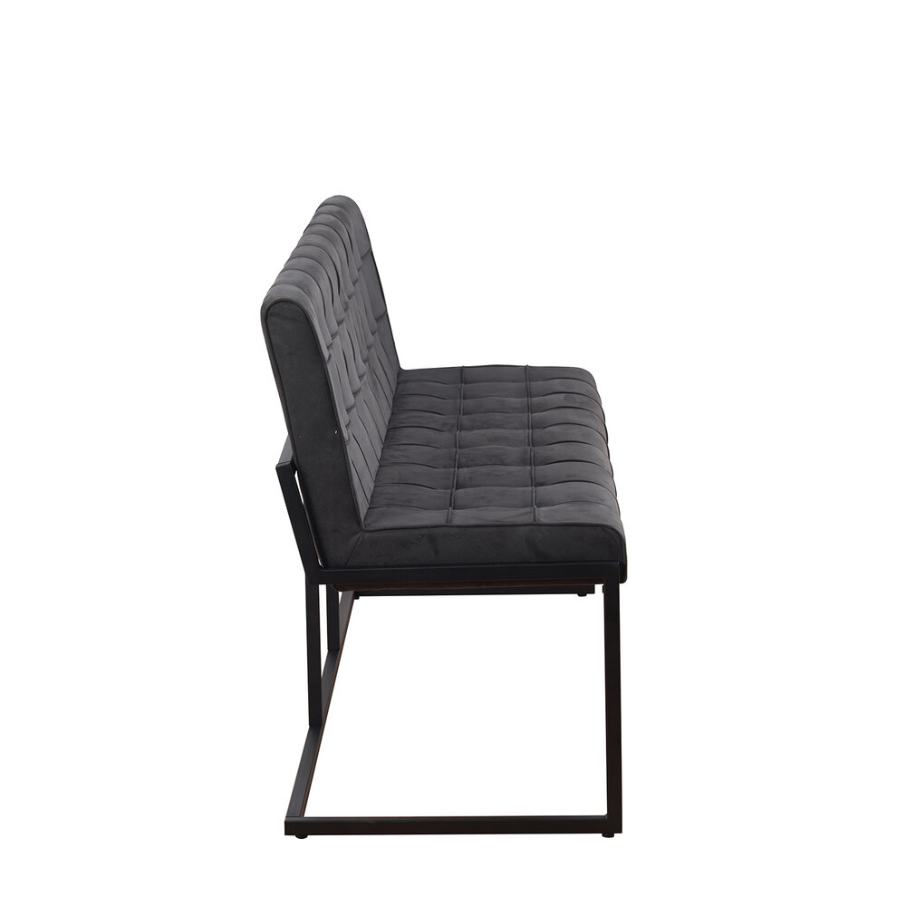 Eetkamerbank Vito 180cm zwart microvezel eetbank Eetkamerbank Vito 180cm zwart microvezel eetbank