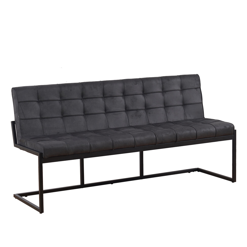 Eetkamerbank Vito 180cm zwart microvezel eetbank Eetkamerbank Vito 180cm zwart microvezel eetbank