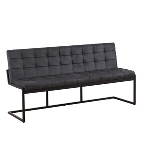 Lizzely Garden & Living Eetkamerbank Vito 180cm zwart microvezel Lizzely Garden & Living Eetkamerbank Vito 180cm zwart microvezel