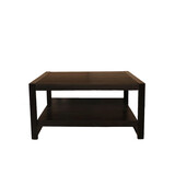 Lizzely Garden & Living Salontafel vierkant zwart mangohout 90cm Violet Lizzely Garden & Living Salontafel vierkant zwart mangohout 90cm Violet