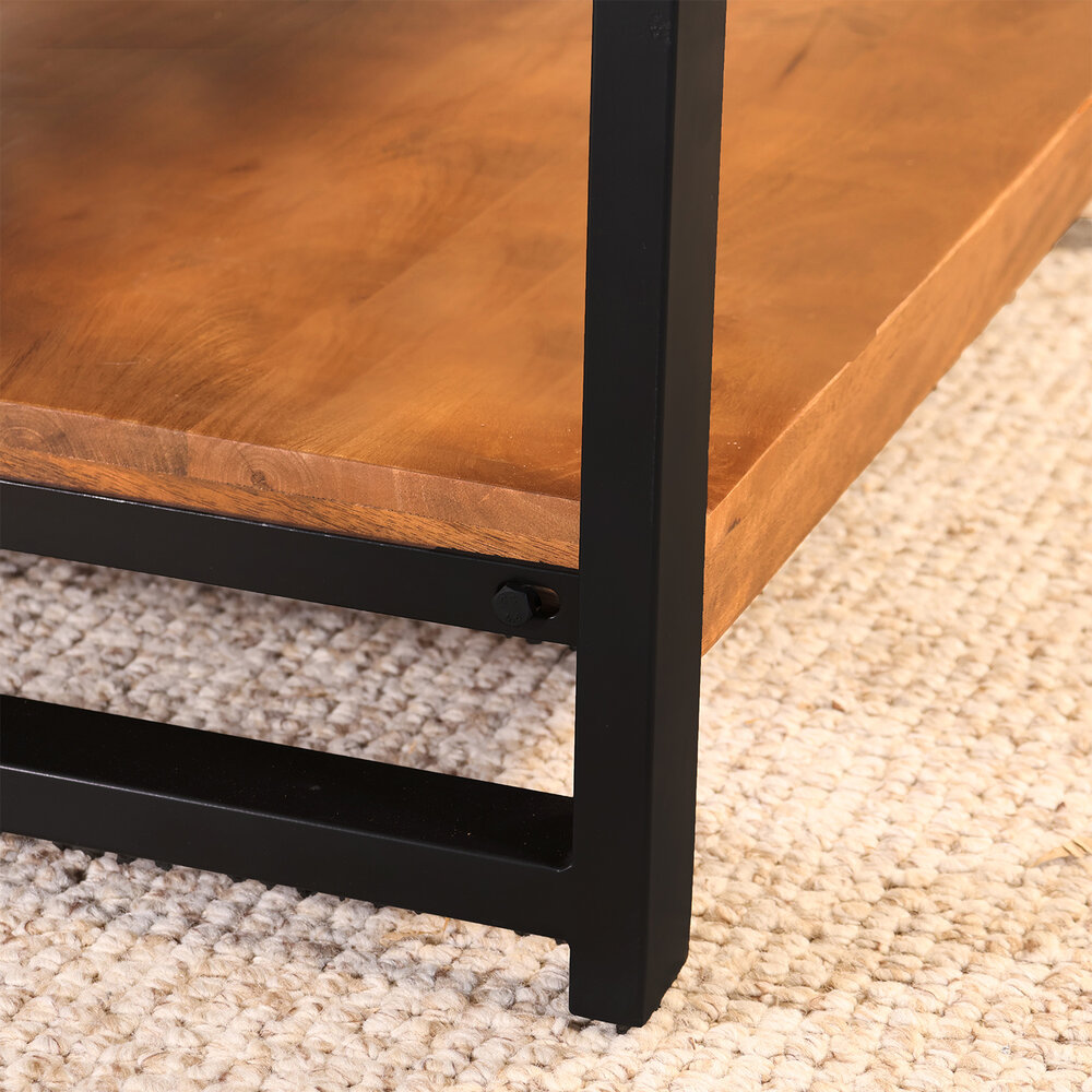 Salontafel 90cm Violet mangohout walnoot Salontafel 90cm Violet mangohout walnoot