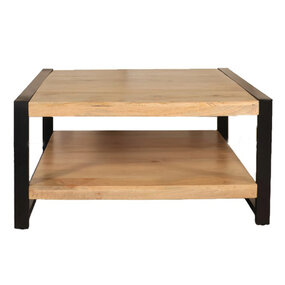 Lizzely Garden & Living Salontafel vierkant lichtbruin mangohout 90cm Violet Lizzely Garden & Living Salontafel vierkant lichtbruin mangohout 90cm Violet
