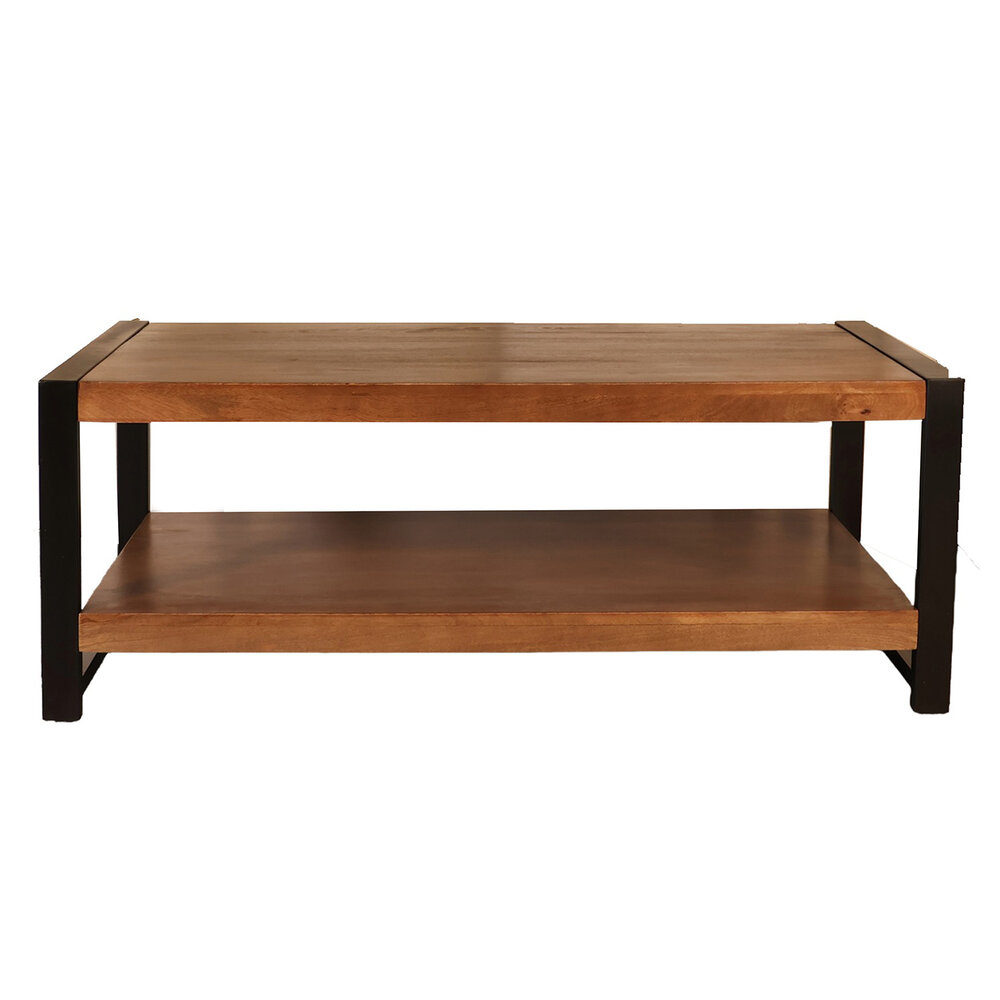 Salontafel 120cm Lotus mangohout walnoot Salontafel 120cm Lotus mangohout walnoot