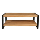 Salontafel rechthoekig lichtbruin mangohout 120cm Lotus