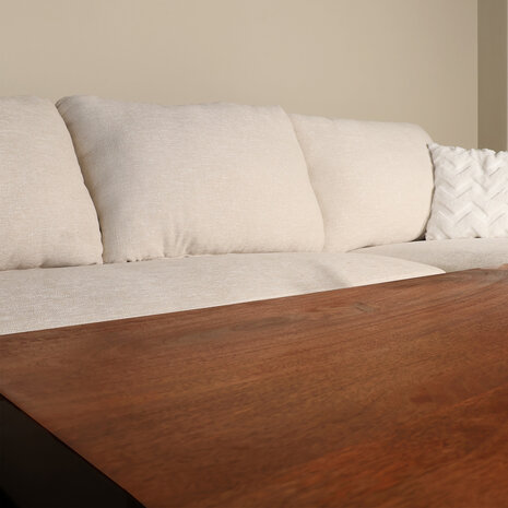 Lizzely Garden & Living Salontafel 120cm Lotus mangohout bruin Lizzely Garden & Living Salontafel 120cm Lotus mangohout bruin