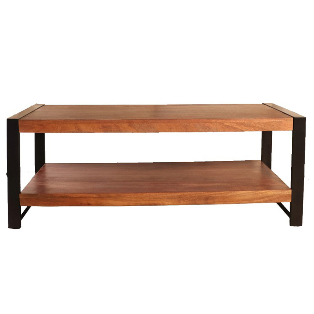 Salontafel 120cm Lotus mangohout bruin Salontafel 120cm Lotus mangohout bruin