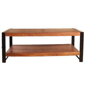 Lizzely Garden & Living Salontafel rechthoekig bruin mangohout 120cm Lotus Lizzely Garden & Living Salontafel rechthoekig bruin mangohout 120cm Lotus