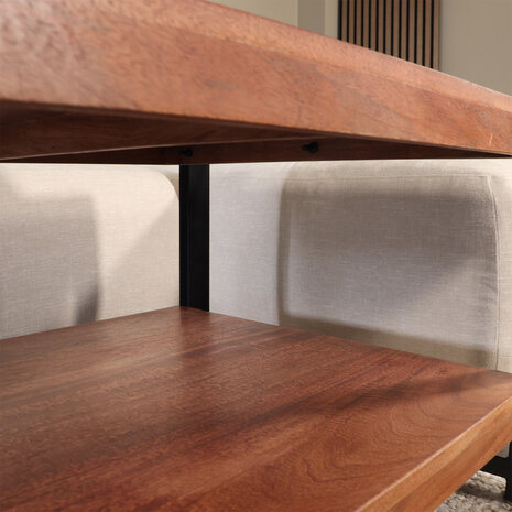 Lizzely Garden & Living Salontafel 120cm Lotus mangohout bruin Lizzely Garden & Living Salontafel 120cm Lotus mangohout bruin