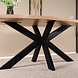 Lizzely Garden & Living Eettafel Leco deens ovaal 160cm eiken melamine Lizzely Garden & Living Eettafel Leco deens ovaal 160cm eiken melamine