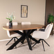 Lizzely Garden & Living Eettafel Leco deens ovaal 160cm eiken melamine Lizzely Garden & Living Eettafel Leco deens ovaal 160cm eiken melamine