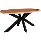 Eettafel Leco deens ovaal 160cm eiken melamine Eettafel Leco deens ovaal 160cm eiken melamine