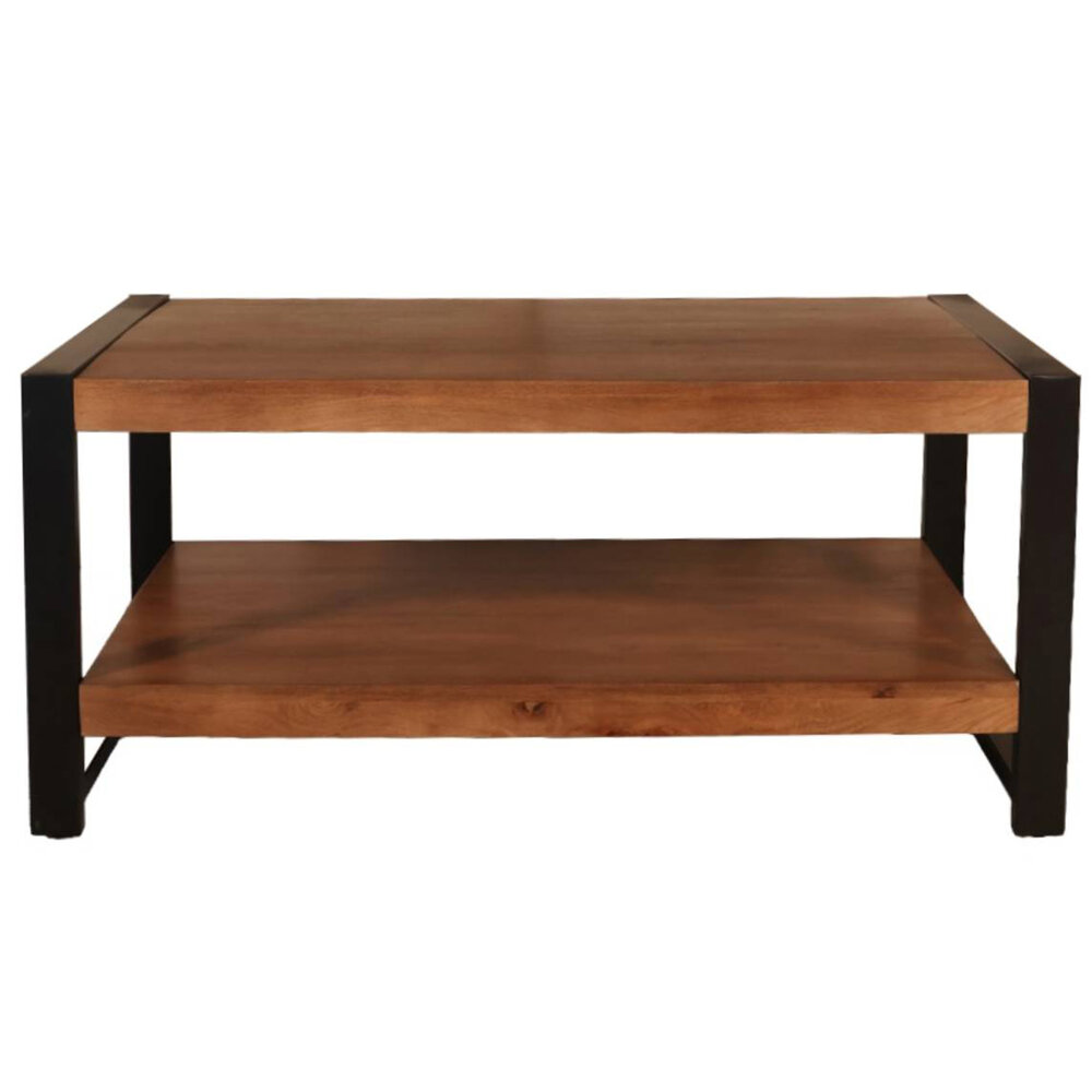 Salontafel 100cm Lotus mangohout walnoot Salontafel 100cm Lotus mangohout walnoot