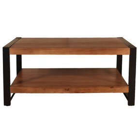 Lizzely Garden & Living Salontafel rechthoekig walnoot mangohout 100cm Lotus Lizzely Garden & Living Salontafel rechthoekig walnoot mangohout 100cm Lotus
