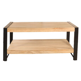 Lizzely Garden & Living Salontafel rechthoekig lichtbruin mangohout 100cm Lotus Lizzely Garden & Living Salontafel rechthoekig lichtbruin mangohout 100cm Lotus