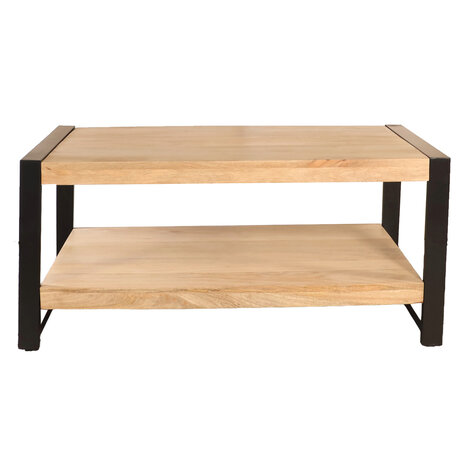 Lizzely Garden & Living Salontafel 100cm Lotus mangohout lichtbruin Lizzely Garden & Living Salontafel 100cm Lotus mangohout lichtbruin