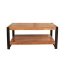 Salontafel rechthoekig bruin mangohout 100cm Lotus