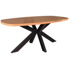 Eettafel Leco deens ovaal 180cm eiken melamine Eettafel Leco deens ovaal 180cm eiken melamine