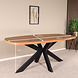 Lizzely Garden & Living Eettafel Leco deens ovaal 180cm eiken melamine Lizzely Garden & Living Eettafel Leco deens ovaal 180cm eiken melamine