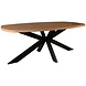 Lizzely Garden & Living Eettafel Leco deens ovaal 200cm eiken melamine Lizzely Garden & Living Eettafel Leco deens ovaal 200cm eiken melamine