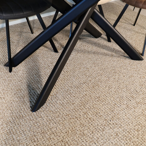 Lizzely Garden & Living Eettafel ovaal 180cm Twist lichtbruin ovale eettafel Lizzely Garden & Living Eettafel ovaal 180cm Twist lichtbruin ovale eettafel