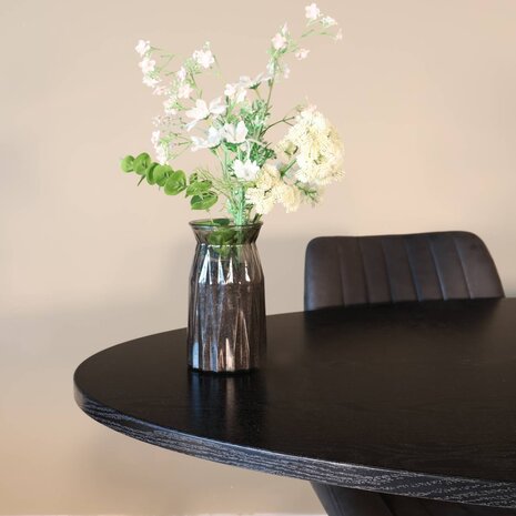 Lizzely Garden & Living Eettafel ovaal 210cm Twist zwart ovale eettafel Lizzely Garden & Living Eettafel ovaal 210cm Twist zwart ovale eettafel