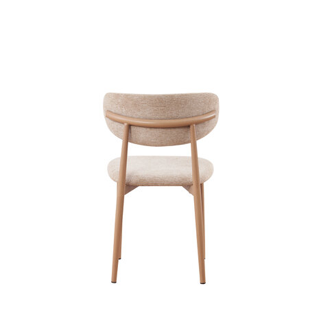 Lizzely Garden & Living Eetkamerstoel Reika lichtbruin Japandi bruin eetstoel