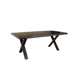 Lizzely Garden & Living Eettafel Xavier rechthoekig 200cm zwart mangohout Lizzely Garden & Living Eettafel Xavier rechthoekig 200cm zwart mangohout