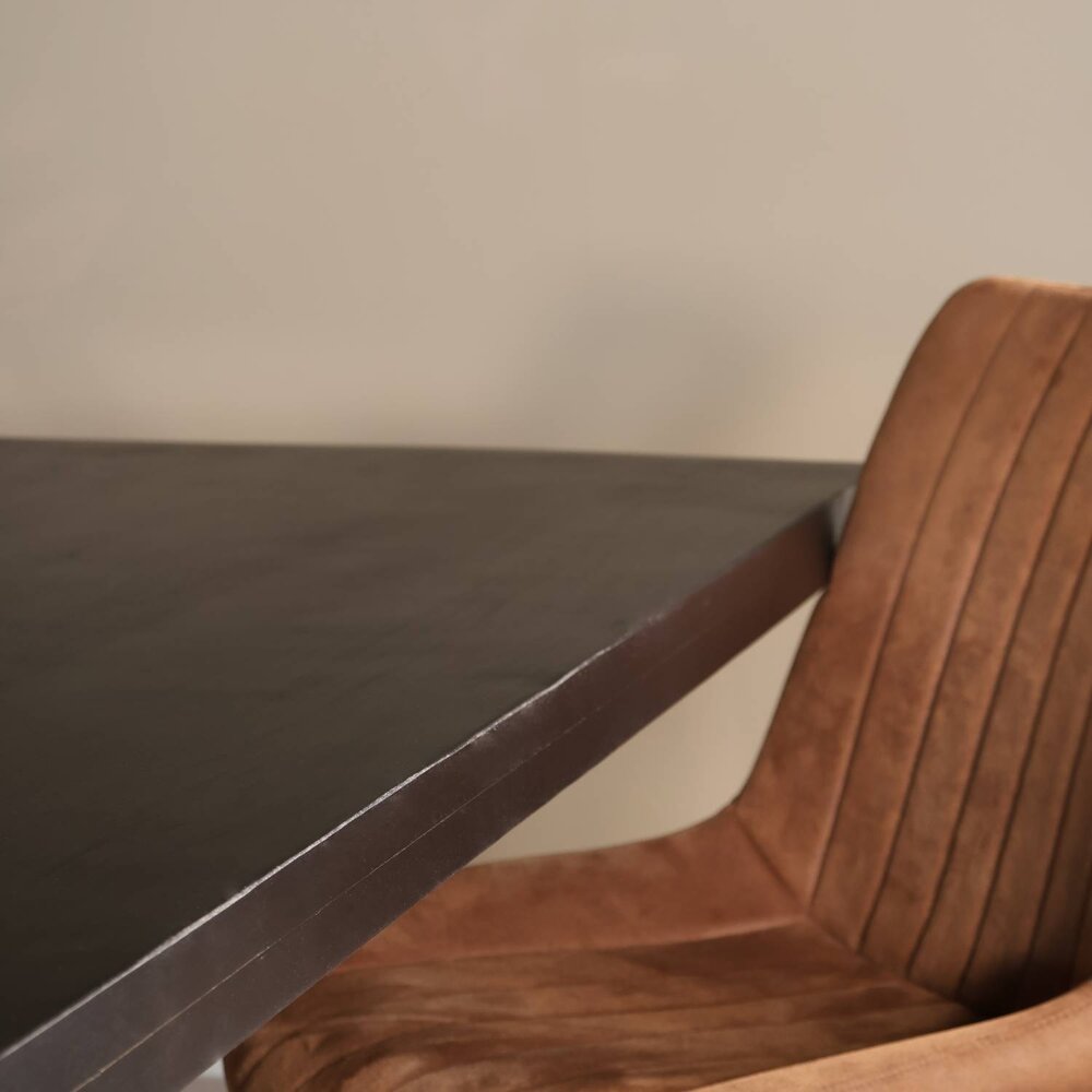 Eettafel  Xavier 200x100cm X-poot zwart Eettafel  Xavier 200x100cm X-poot zwart