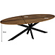 Lizzely Garden & Living Eettafel ovaal 240cm Rato bruin ovale tafel Lizzely Garden & Living Eettafel ovaal 240cm Rato bruin ovale tafel