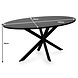 Lizzely Garden & Living Eettafel ovaal 160cm Rato zwart ovale tafel Lizzely Garden & Living Eettafel ovaal 160cm Rato zwart ovale tafel