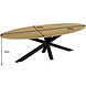 Lizzely Garden & Living Eettafel ovaal 260cm Rato lichtbruin ovale tafel Lizzely Garden & Living Eettafel ovaal 260cm Rato lichtbruin ovale tafel