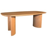 Lizzely Garden & Living Eettafel Lennox deens ovaal 210cm bruin fineer Lizzely Garden & Living Eettafel Lennox deens ovaal 210cm bruin fineer