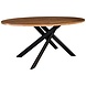 Lizzely Garden & Living Eettafel ovaal 160cm Twist bruin ovale eettafel Lizzely Garden & Living Eettafel ovaal 160cm Twist bruin ovale eettafel