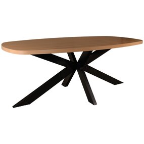 Lizzely Garden & Living Eettafel Leco deens ovaal 270cm eiken melamine Lizzely Garden & Living Eettafel Leco deens ovaal 270cm eiken melamine