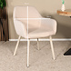 Lizzely Garden & Living Eetkamerstoel Maris beige met beige poot Lizzely Garden & Living Eetkamerstoel Maris beige met beige poot