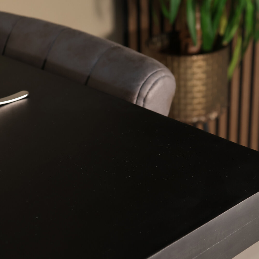 Bartafel Pixie 140cm zwart mangohout