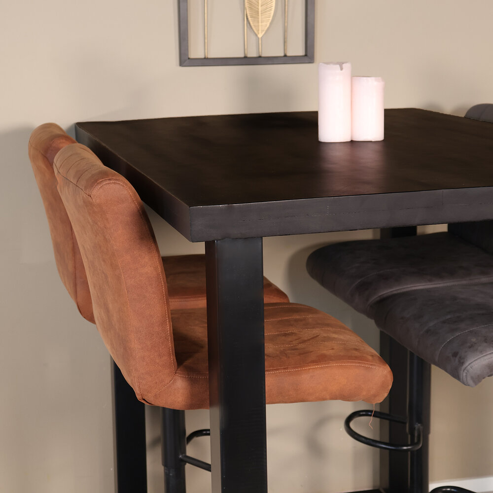 Bartafel Pixie 140cm zwart mangohout