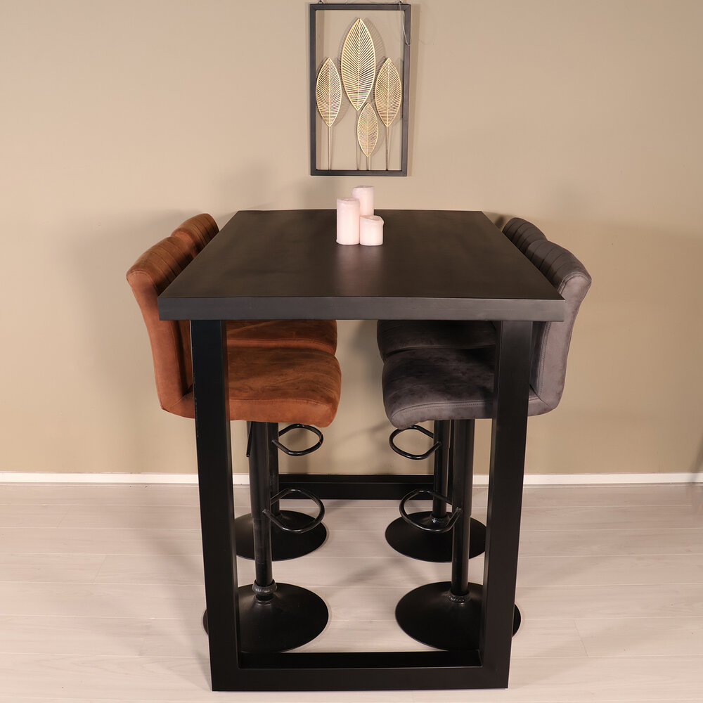 Bartafel Pixie 140cm zwart mangohout