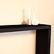 Lizzely Garden & Living Bijzettafel mangohout Randy 150cm zwart Lizzely Garden & Living Bijzettafel mangohout Randy 150cm zwart